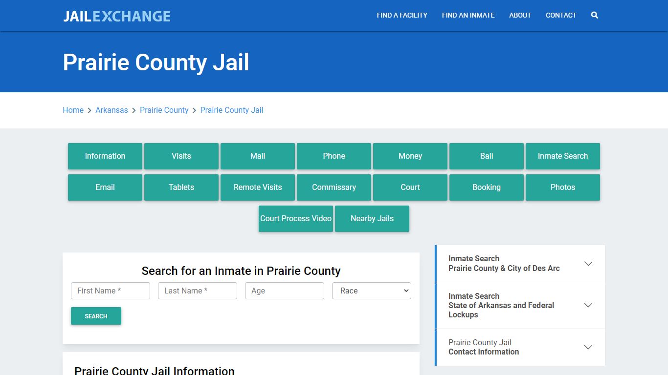 Prairie County Jail Roster Lookup, AR, Inmate Search